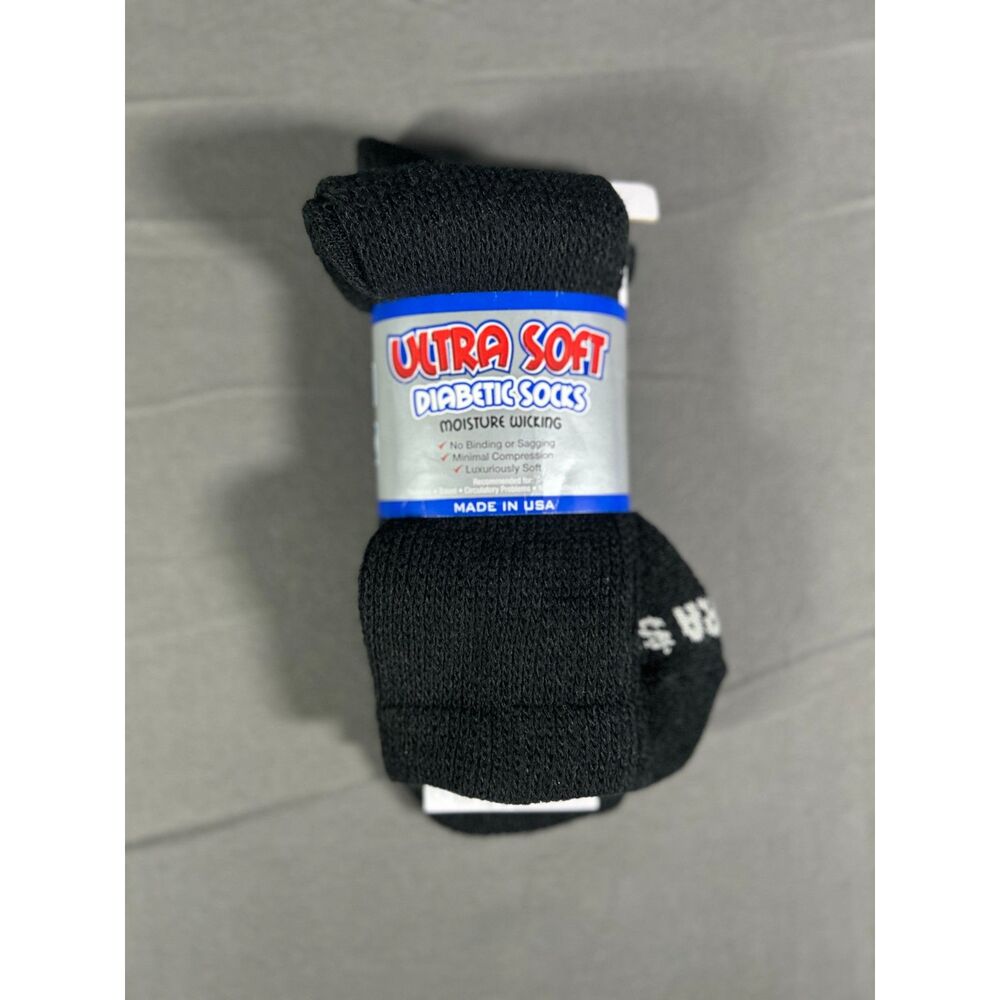 Ultra Soft Diabetic Socks Size 10-13 Shoe Size 7-11